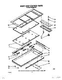 BODY AND CONTROL Diagram and Parts List for RC8850XRH3  Whirlpool Cooktop