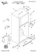 CABINET Diagram and Parts List for ET22RKXGW01  Whirlpool Refrigerator