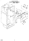 LINER Diagram and Parts List for ET22PKXEN00  Whirlpool Refrigerator