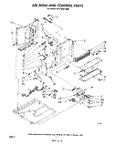 AIRFLOW AND CONTROL Diagram and Parts List for ACP802XM0  Whirlpool Air Conditioner
