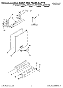 Part Location Diagram of W10077996 Whirlpool PANEL - White