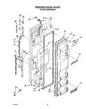 FREEZER DOOR Diagram and Parts List for RS25AWXVW02  Roper Refrigerator