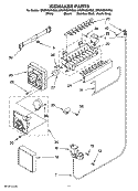 ICEMAKER PARTS Diagram and Parts List for GR2FHMXVS00  Whirlpool Refrigerator