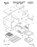 INTERNAL OVEN Diagram and Parts List for SF388PEWW0  Whirlpool Range