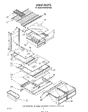 SHELF Diagram and Parts List for ET20PKXTN01  Whirlpool Refrigerator