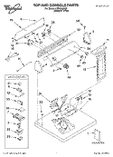 TOP AND CONSOLE, LITERATURE Diagram and Parts List for LGB6000KQ1  Whirlpool Dryer