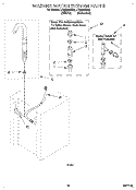 WASHER WATER SYSTEM Diagram and Parts List for LTE5243BN0  Whirlpool Washer Dryer Combo