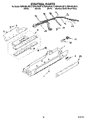 CONTROL PARTS Diagram and Parts List for KSRA25ILBU13  KitchenAid Refrigerator