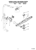 UPPER WASH AND RINSE PARTS Diagram and Parts List for KUDK03FTBL0  KitchenAid Dishwasher