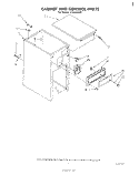 CABINET AND CONTROL Diagram and Parts List for TF4500XRP1  Whirlpool Trash Compactor