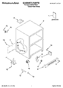 CABINET PARTS Diagram and Parts List for KDDO27TRX01  KitchenAid Refrigerator