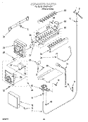 ICEMAKER, OPTIONAL Diagram and Parts List for 3XART725F01  Whirlpool Refrigerator