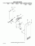 AIR FLOW PARTS Diagram and Parts List for WSF26D4EXA00  Whirlpool Refrigerator