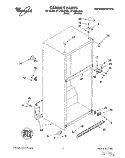 CABINET Diagram and Parts List for ET18TMXDW03  Whirlpool Refrigerator