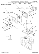 CONVECTION OVEN, LITERATURE Diagram and Parts List for KCMC155JSS0  KitchenAid Microwave