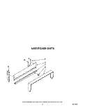 BACKGUARD Diagram and Parts List for SF0100ERW6  Whirlpool Range