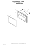 FREEZER DOOR PARTS Diagram and Parts List for GX2FHDXVY08  Whirlpool Refrigerator