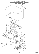 CABINET Diagram and Parts List for KEMS378BBL2  KitchenAid Wall Oven