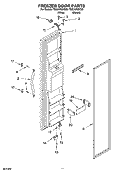 FREEZER DOOR PARTS Diagram and Parts List for TS22AFXKQ06  Estate Refrigerator