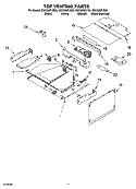 TOP VENTING PARTS, OPTIONAL PARTS Diagram and Parts List for GSC308PJB05  Whirlpool Microwave Oven Combo