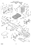 UNIT Diagram and Parts List for 4KSRS25QFW01  KitchenAid Refrigerator