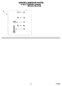 MISCELLANEOUS PARTS OPTIONAL PARTS (NOT INCLUDED) Diagram and Parts List for LSQ9650PG0  Whirlpool Washer