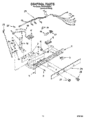 CONTROL PARTS Diagram and Parts List for TS25AGXRD01  Estate Refrigerator