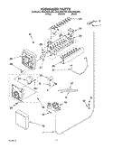 ICEMAKER Diagram and Parts List for GD2LHGXLT04  Whirlpool Refrigerator