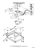 MACHINE BASE Diagram and Parts List for LA6055XTM1  Whirlpool Washer