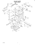 FRAME Diagram and Parts List for TU8003XLP0  Whirlpool Trash Compactor