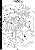 OVEN Diagram and Parts List for FGS385BL0  Roper Range