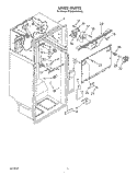LINER Diagram and Parts List for ET25DMXVW03  Whirlpool Refrigerator