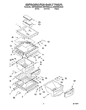REFRIGERATOR SHELF Diagram and Parts List for KSRP25QDBL00  KitchenAid Refrigerator