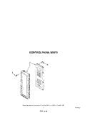 CONTROL PANEL Diagram and Parts List for MW8650XS3  Whirlpool Microwave