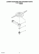 LOWER WASHARM AND STRAINER PARTS, OPTIONAL PARTS (NOT INCLUDED) Diagram and Parts List for IUD9750VS0  Whirlpool Dishwasher