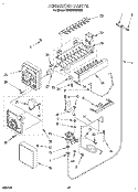 ICEMAKER, LIT/OPTIONAL Diagram and Parts List for KSSS48QDW02  KitchenAid Refrigerator