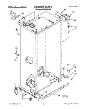 CABINET Diagram and Parts List for KSSS42DAX01  KitchenAid Refrigerator