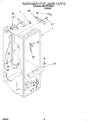REFRIGERATOR LINER Diagram and Parts List for 6ED22ZRXBW00  Whirlpool Refrigerator