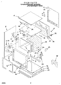 OVEN Diagram and Parts List for RB760PXBB0  Whirlpool Wall Oven