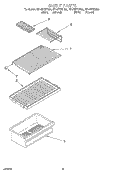 SHELF, LIT/OPTIONAL Diagram and Parts List for RT14ZKXDW00  Roper Refrigerator