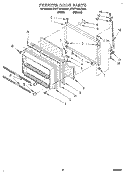 FREEZER DOOR Diagram and Parts List for 4YET18PKAN01  Whirlpool Refrigerator