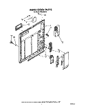 INNER DOOR Diagram and Parts List for WU4400X0  Roper Dishwasher