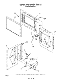 DOOR AND LATCH Diagram and Parts List for MW8900XS0  Whirlpool Microwave