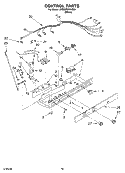 CONTROL Diagram and Parts List for 3XED0FHKKQ01  Whirlpool Refrigerator