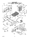 UNIT Diagram and Parts List for 8ED22PWXAW02  Whirlpool Refrigerator