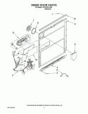 INNER DOOR PARTS Diagram and Parts List for KUDL03FVSS4  KitchenAid Dishwasher