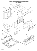 AIR FLOW AND CONTROL Diagram and Parts List for CAR10RSL0  Crosley Air Conditioner