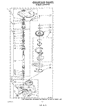 GEARCASE Diagram and Parts List for LA5460XSW1  Whirlpool Washer