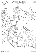 BULKHEAD, LIT/OPTIONAL Diagram and Parts List for 3CGP2951DN0  Whirlpool Dryer