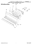 CONTROL PANEL Diagram and Parts List for KEBS107BAL3  KitchenAid Wall Oven
